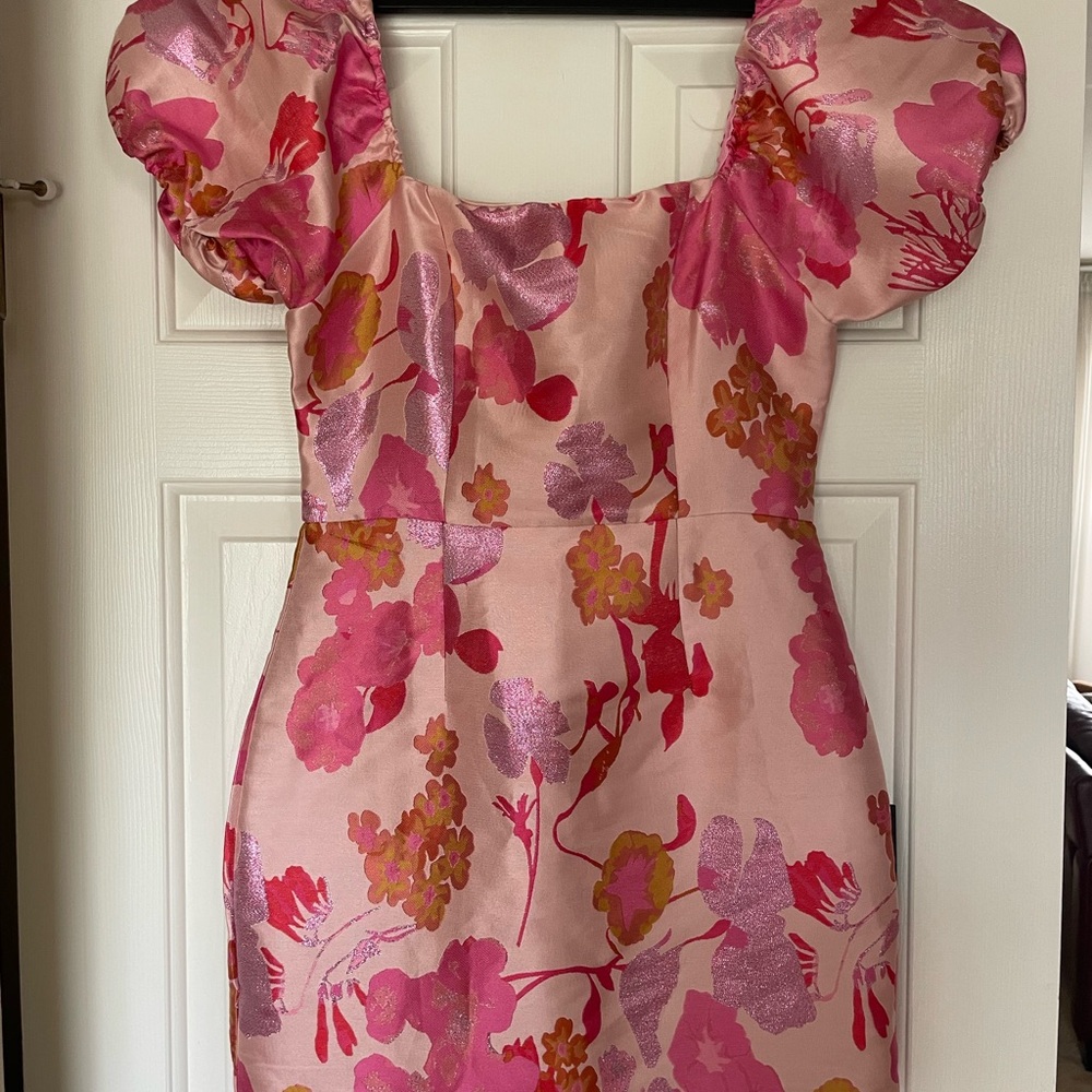NWT Lulu's Pink Floral Cocktail Dress size S